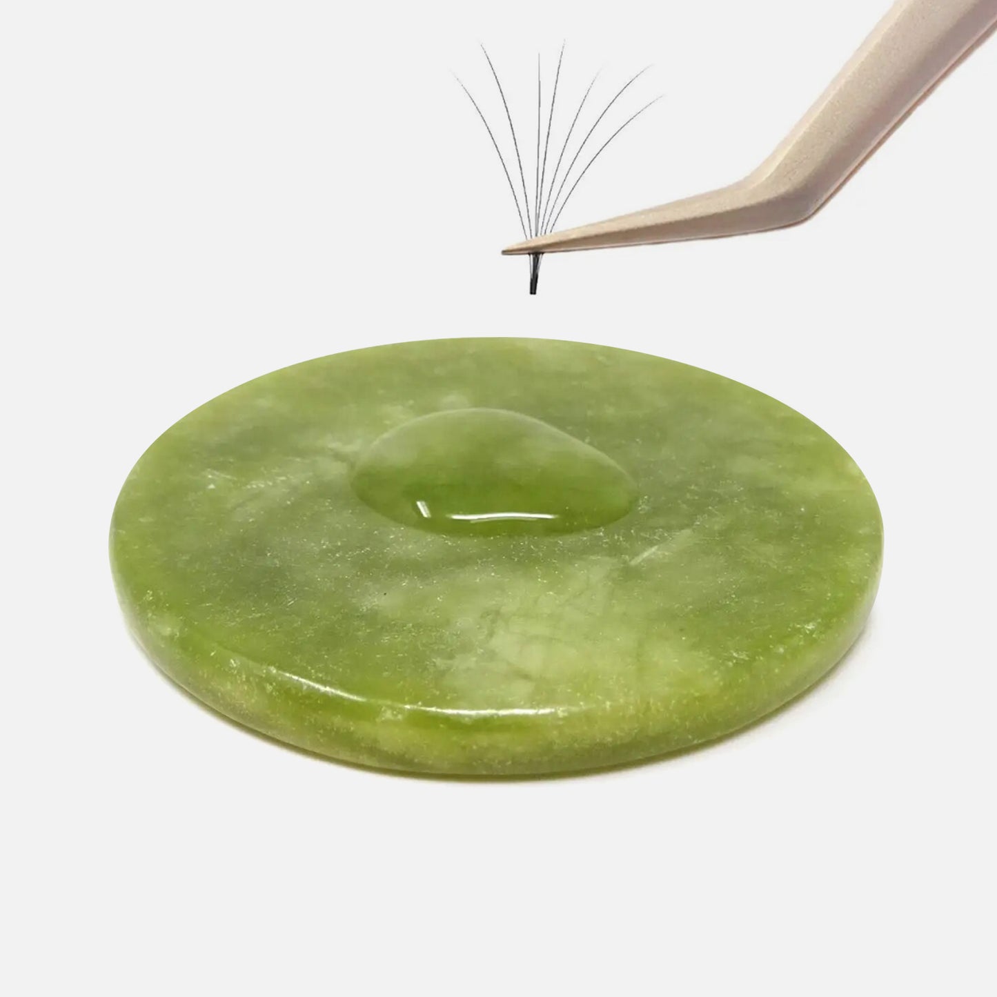 Jade-Stein - Halterung für Klebe